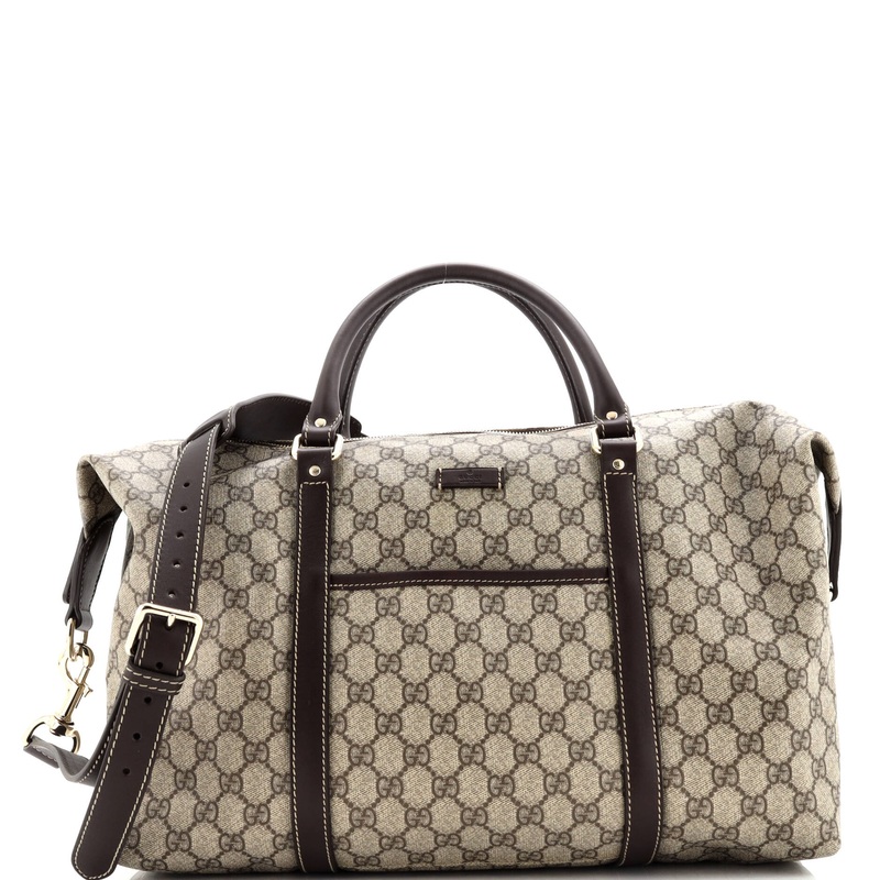 GG Plus Convertible Boston Bag GG Coated Canvas Large