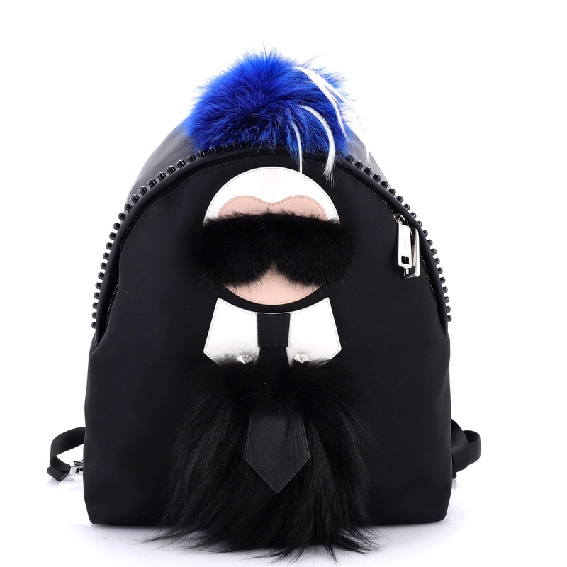 Karlito Backpack Nylon with Fur Large