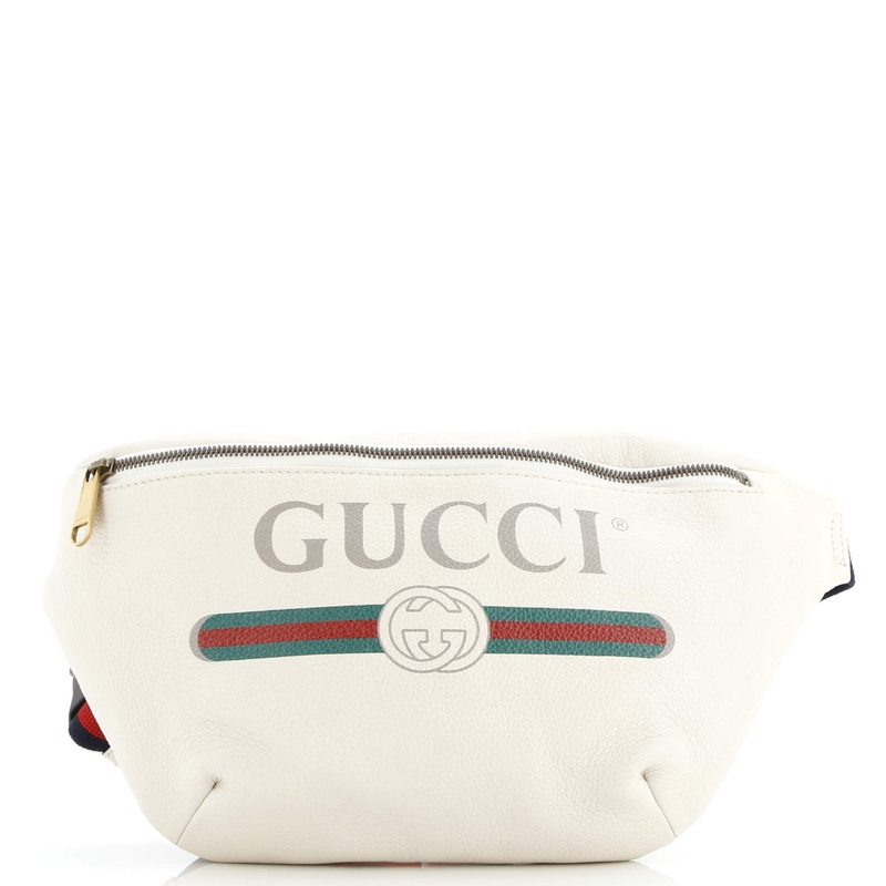 Logo Belt Bag Printed Leather Medium