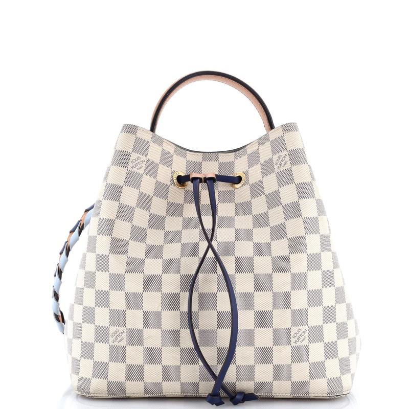 NeoNoe Handbag Damier with Braided Detail MM