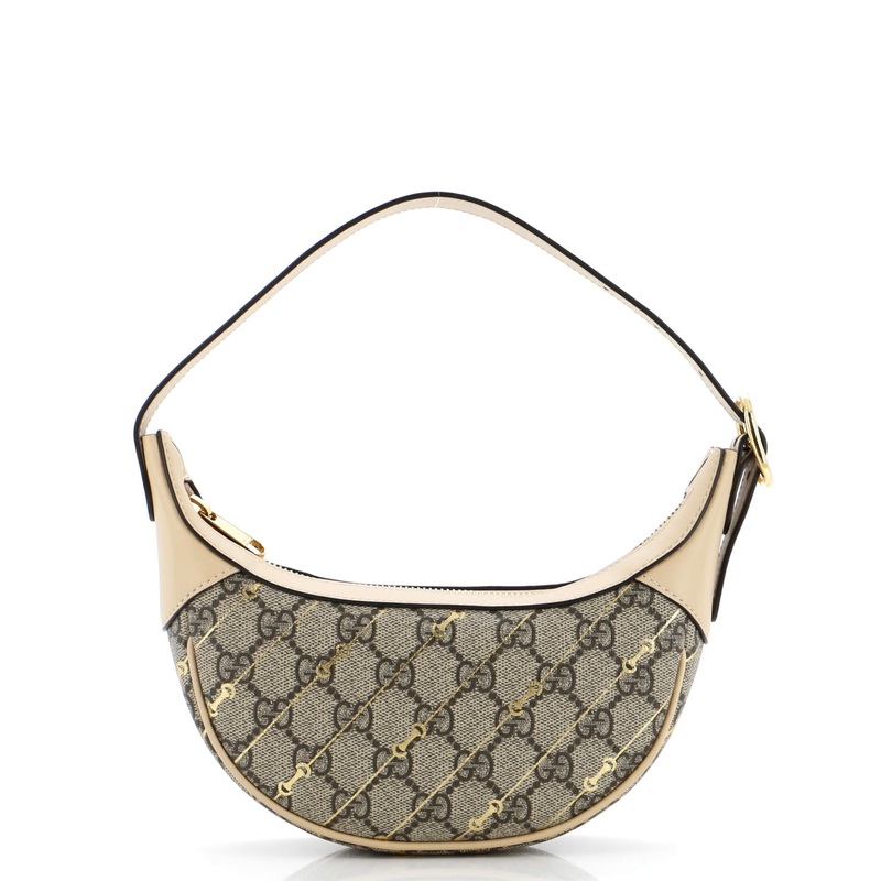 Ophidia Half Moon Bag Print GG Coated Canvas Mini