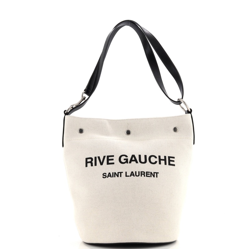 Rive Gauche Bucket Bag Canvas