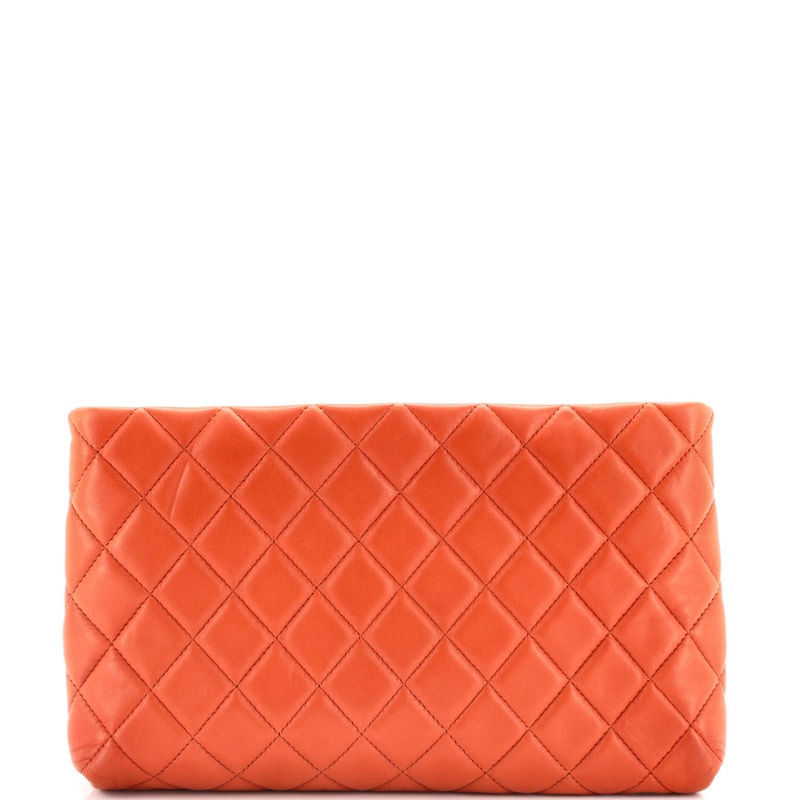 Square Timeless Clutch Quilted Lambskin