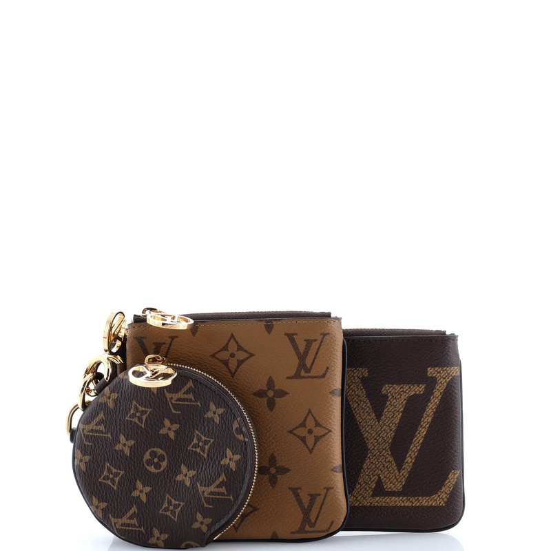 Trio Pouch Set Reverse Monogram Giant