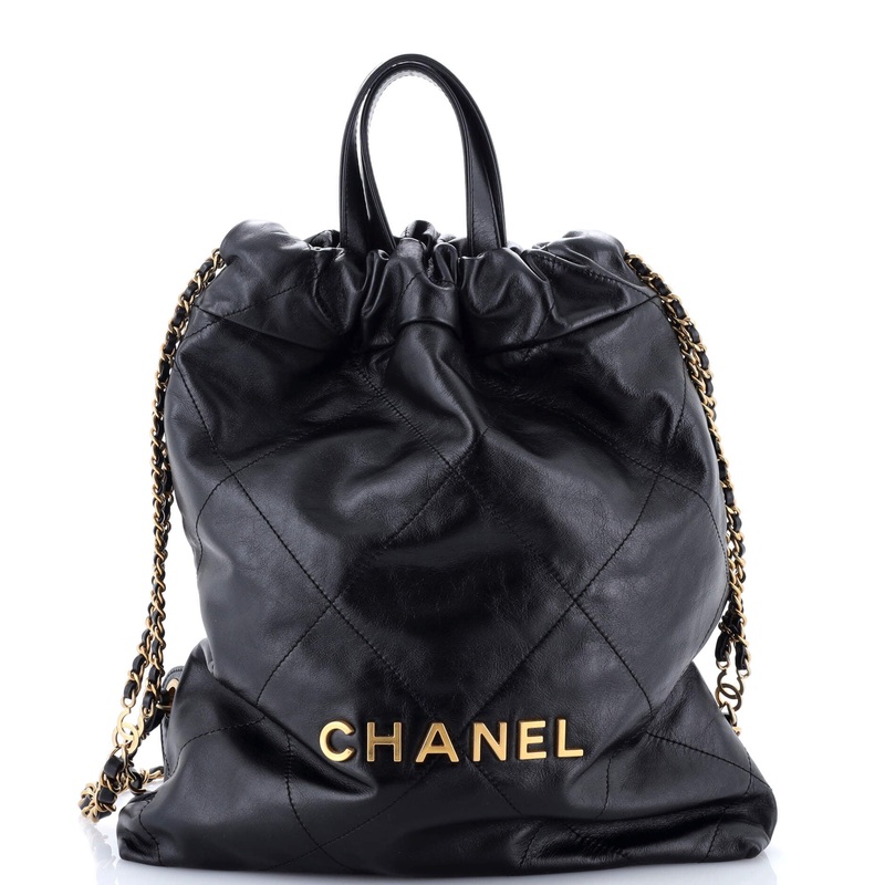22 Chain Backpack Quilted Calfskin Medium