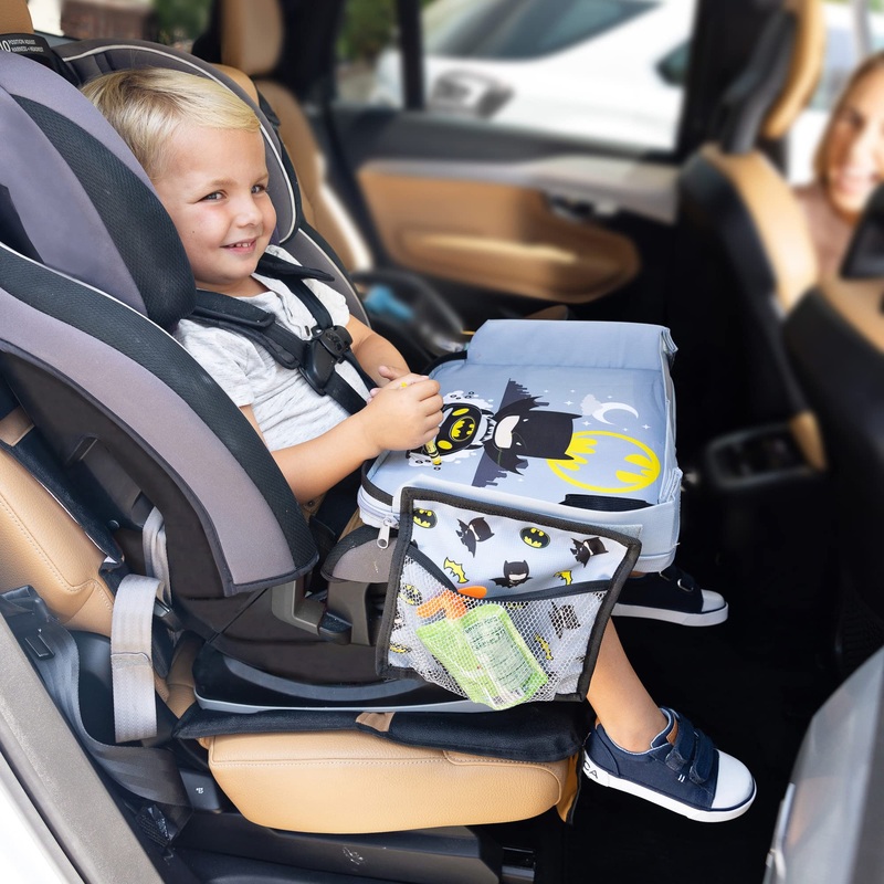 3-in-1 Travel Tray & iPad Tablet Holder, Car Seat Lap Tray for Toddlers & Kids