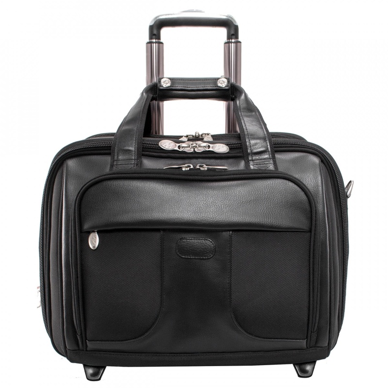 Chicago 15.6" Nylon Wheeled Laptop with Removable Briefcase