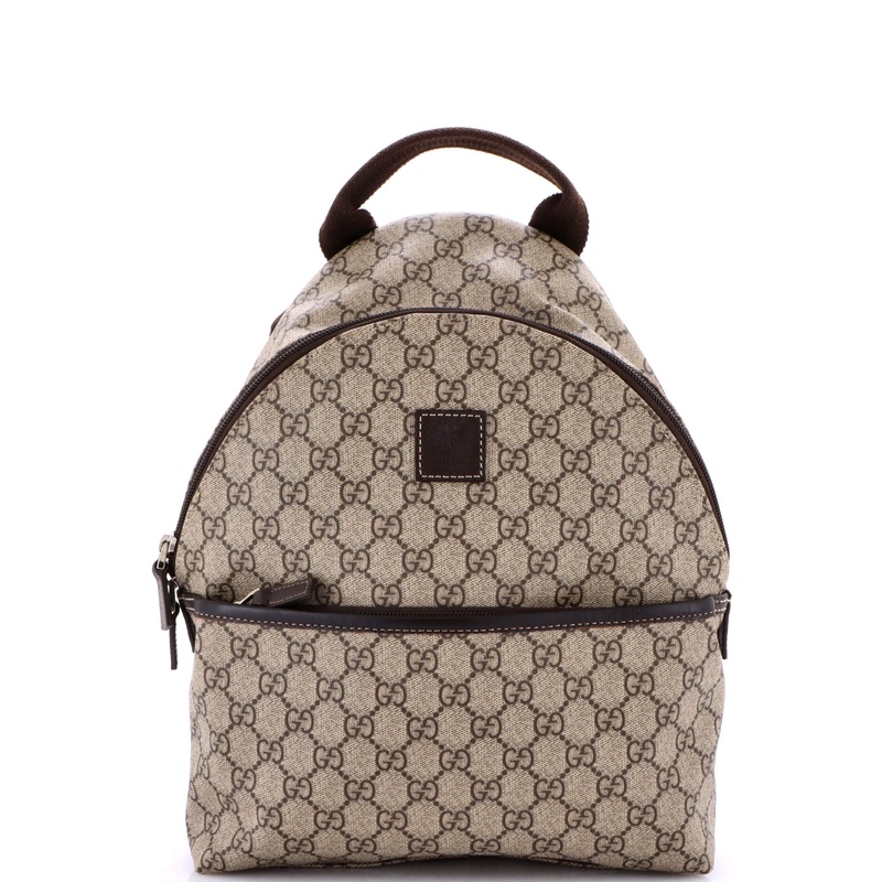 Front Pocket Backpack GG Coated Canvas Small