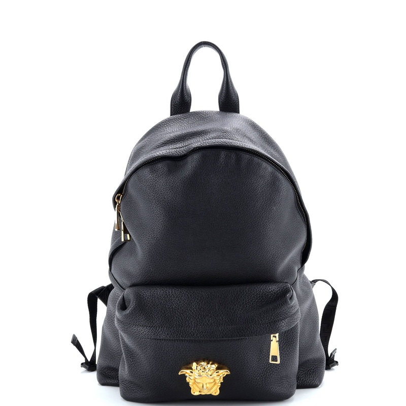 Medusa Zip Backpack Leather Large