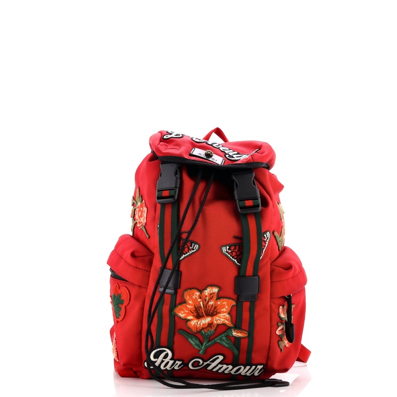 Techpack Backpack Embroidered Techno Canvas Small