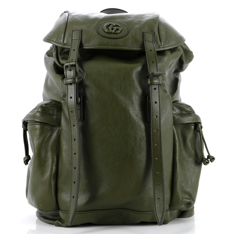 Tonal GG Double Pocket Belt Backpack Leather Large