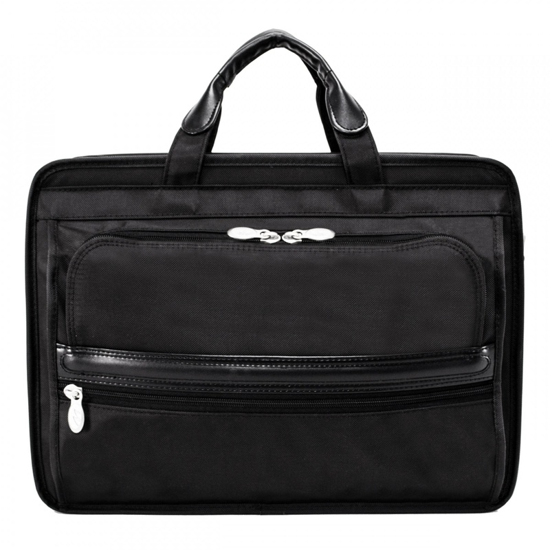 Elston 15.6" Nylon Double Compartment Laptop Briefcase