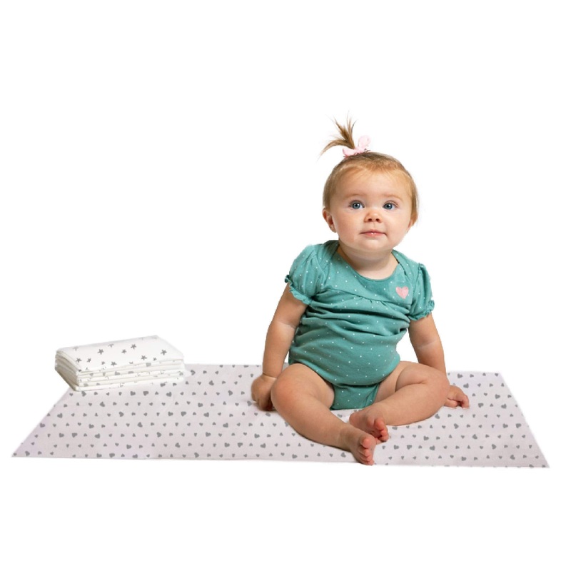 Healthy Habits by Disposable Changing Pads, 24 Pack - Absorbent, Soft and Leak Resistant Liners for Baby and Toddler, 26" x 18"
