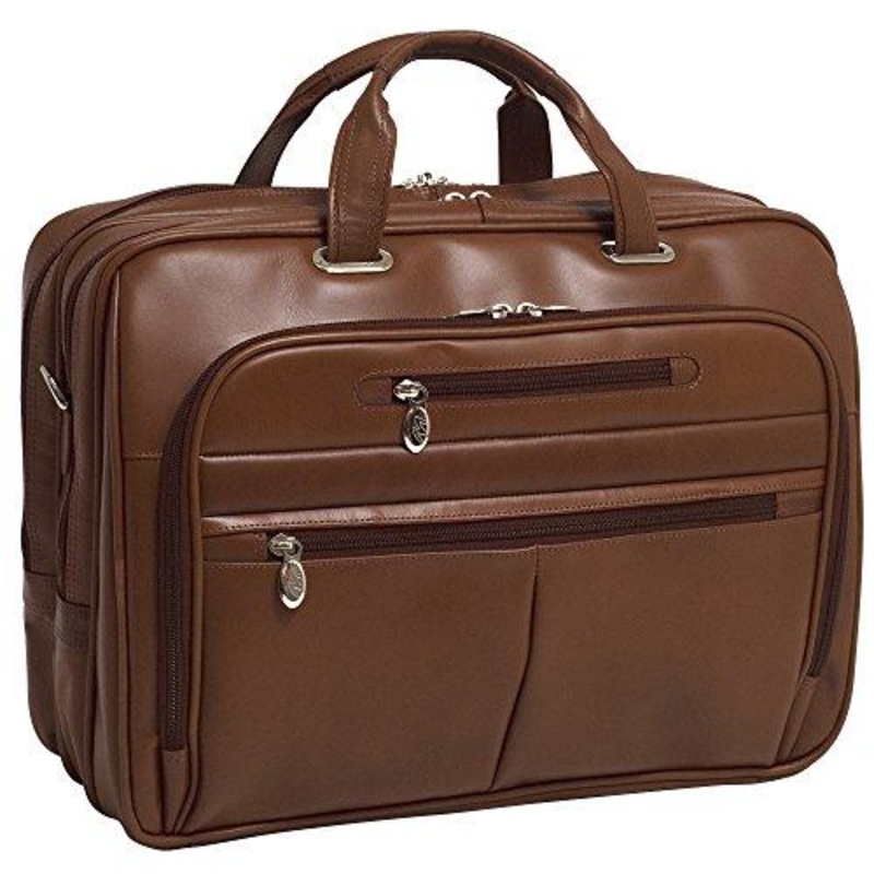 Rockford 15.6" Leather Laptop Briefcase