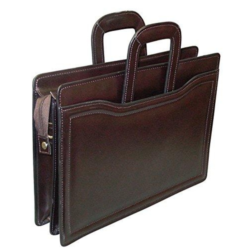 Double Gusset Leather Portfolio