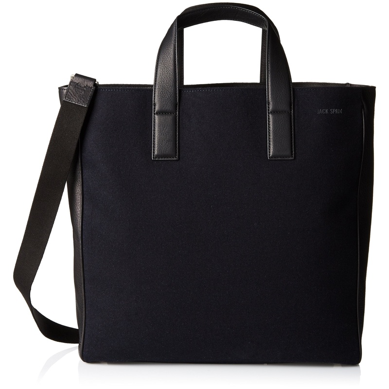 Kahn Wool Leather Tote