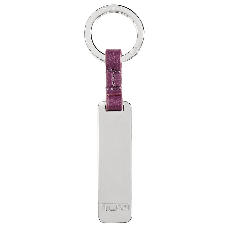 Key Fobs Slim Monogram Key Fob Aubergine
