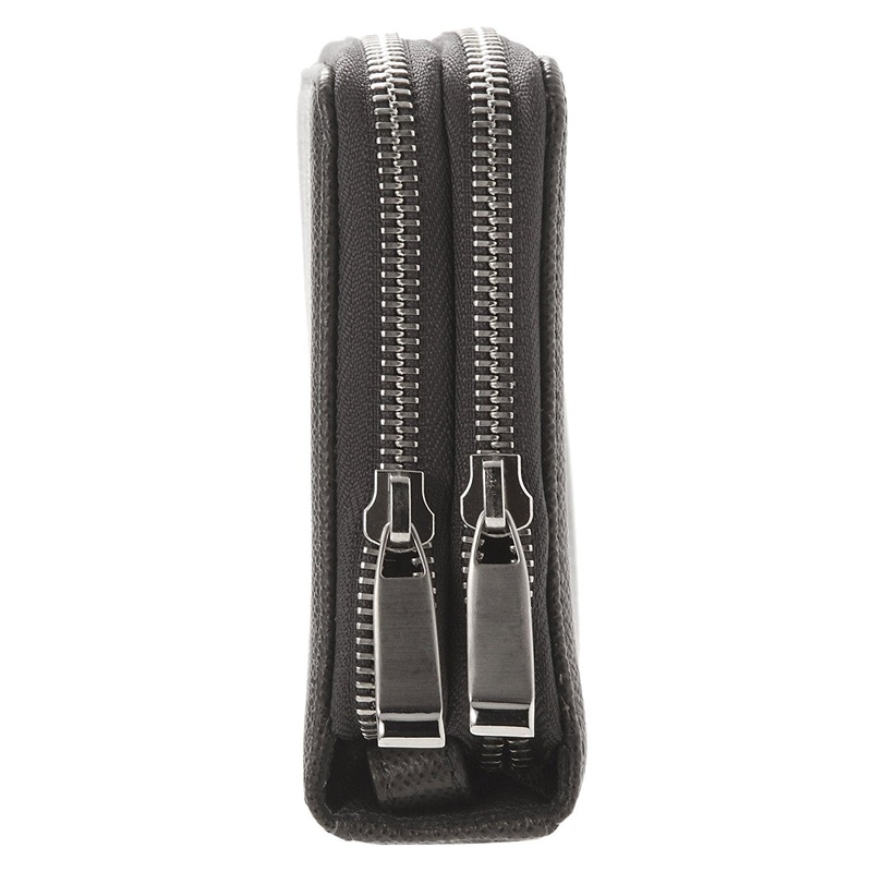 Men's Grained Leather Travel Wallet