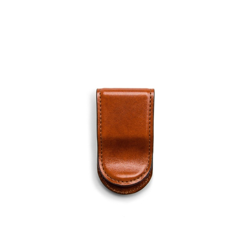 Old Leather Covered Money Clip