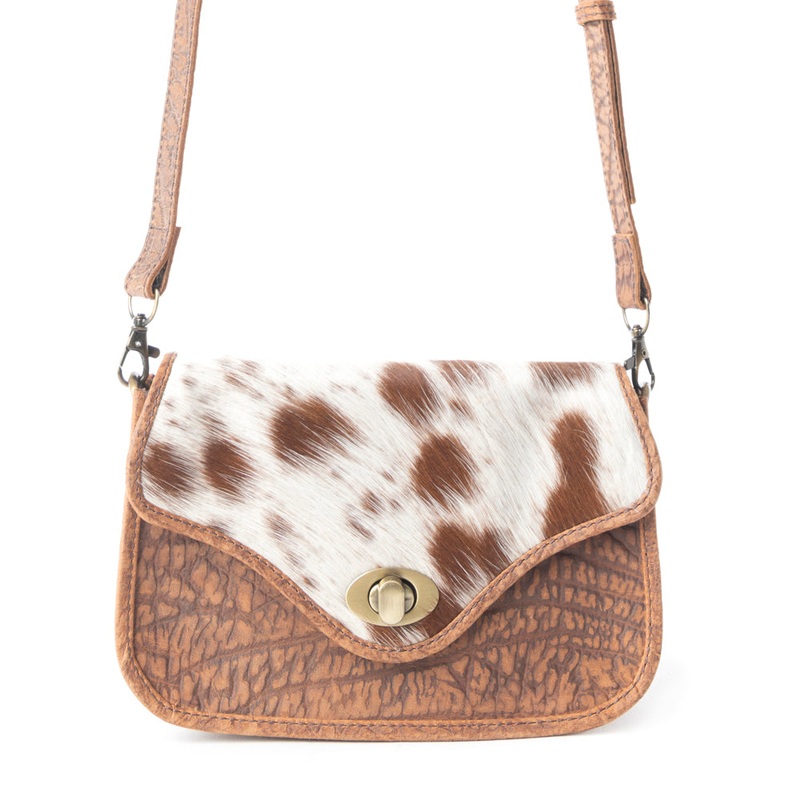 Swift Rider Leather & Hairon Bag
