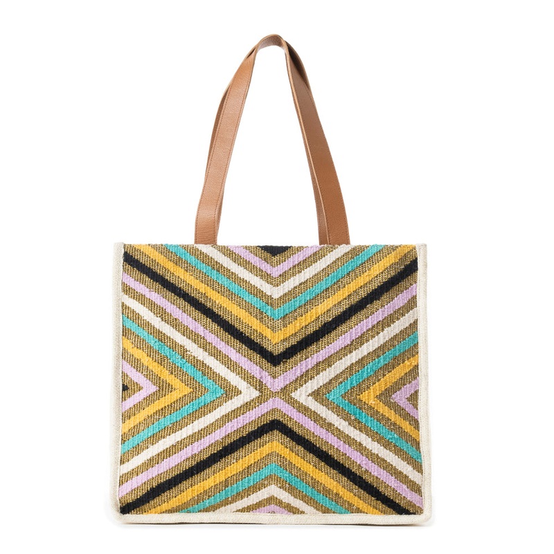 Zia Prism Tote Bag in Sundown Turquoise