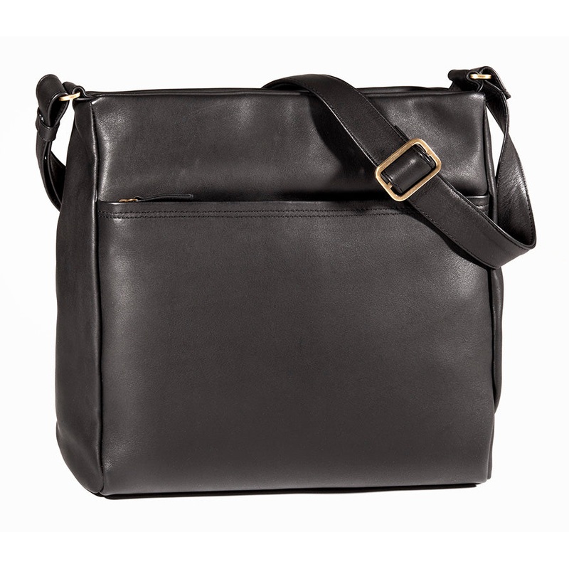 Derek Alexander SOMERSET- Top Zip Shoulder Bag w/Tablet Pocket