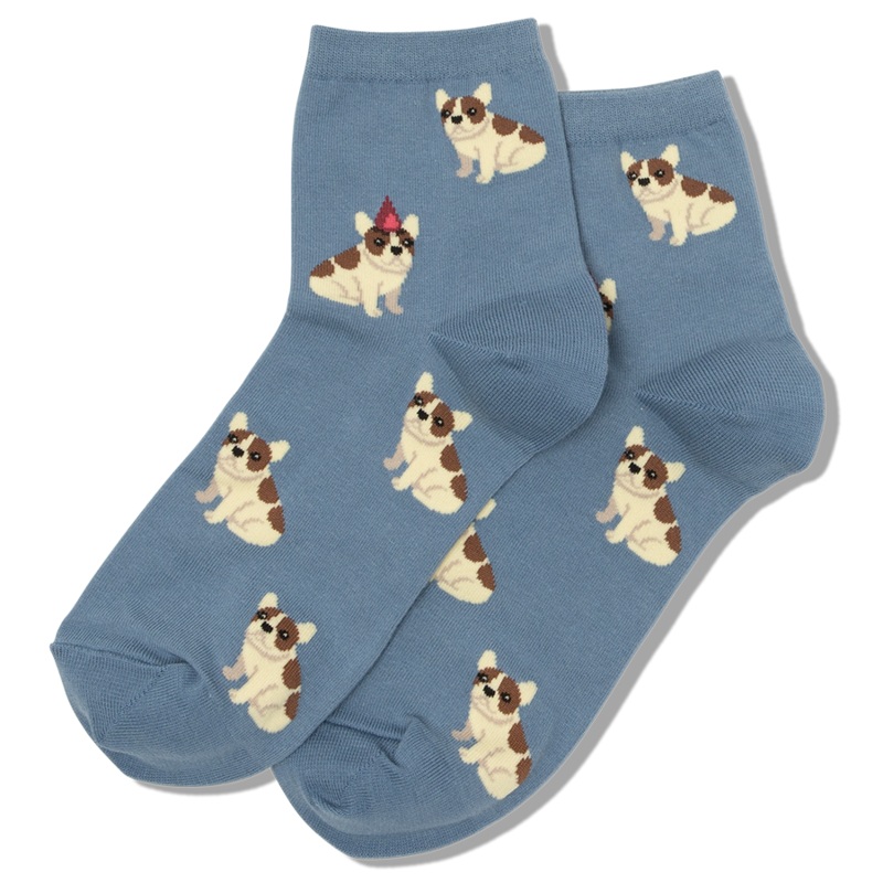 Kid's Santa Dog Crew Socks