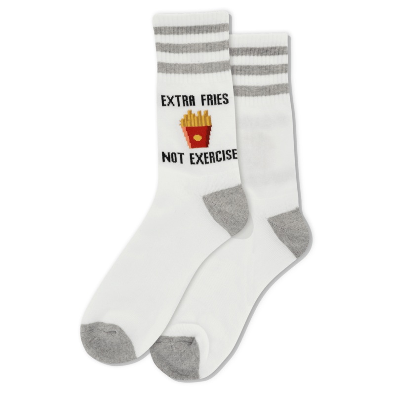 WOMEN'S EXTRA FRIES NOT EXERCISE CREW SOCKS