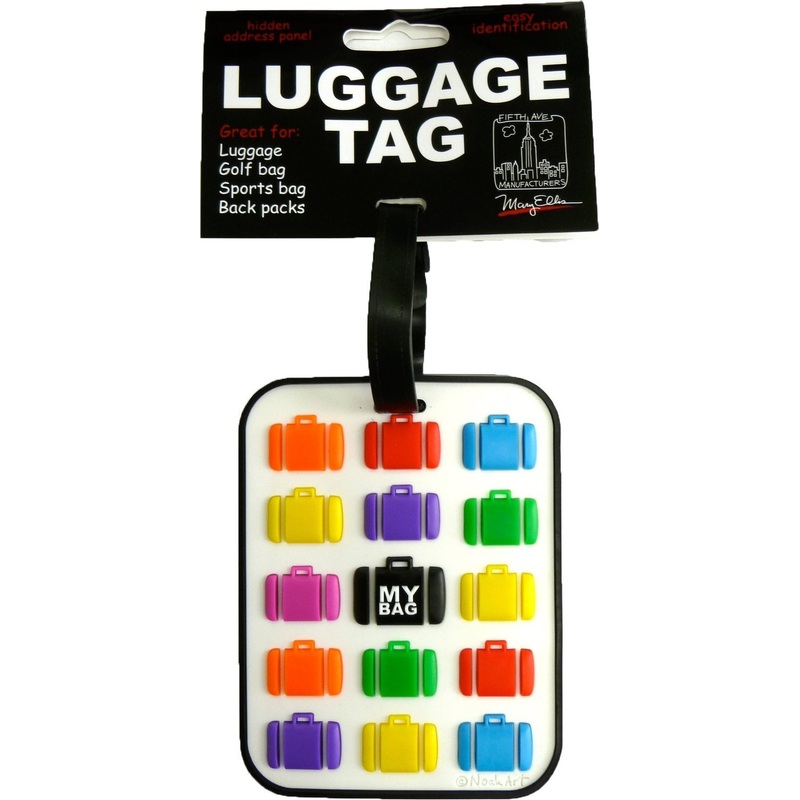 Fifth Avenue Manufacturers Large Heavy Duty Vulcanized Rubber Multi Color Name Tag Multi Luggag