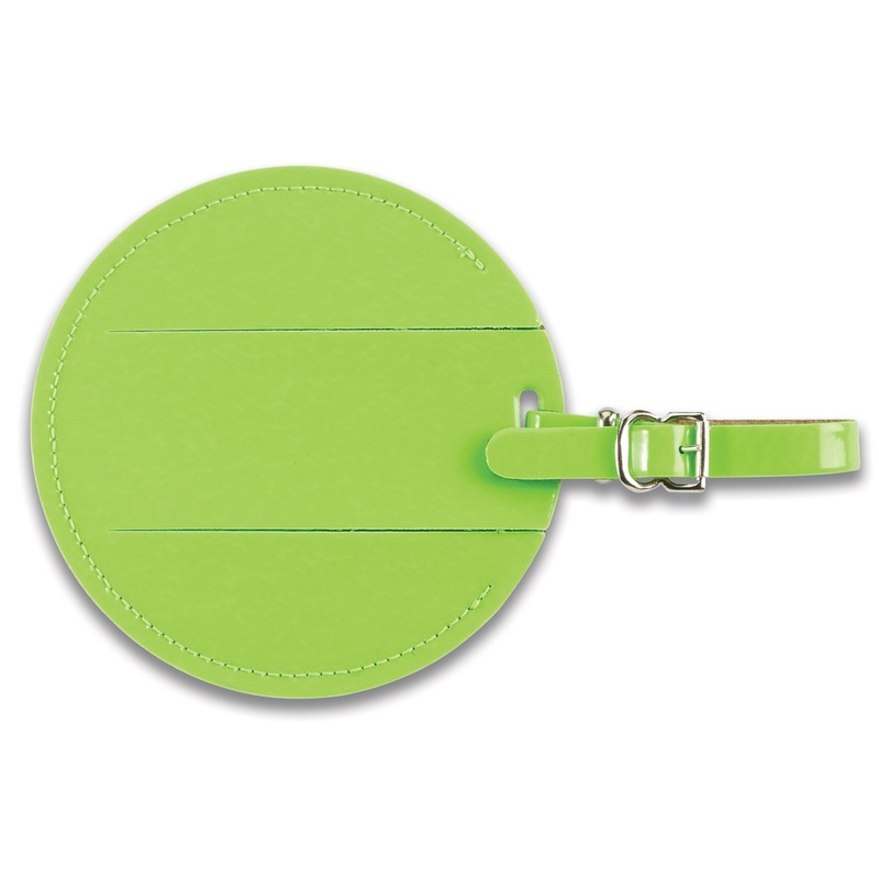 Lewis N. Clark Round Neon Tag with Closed Security Flap