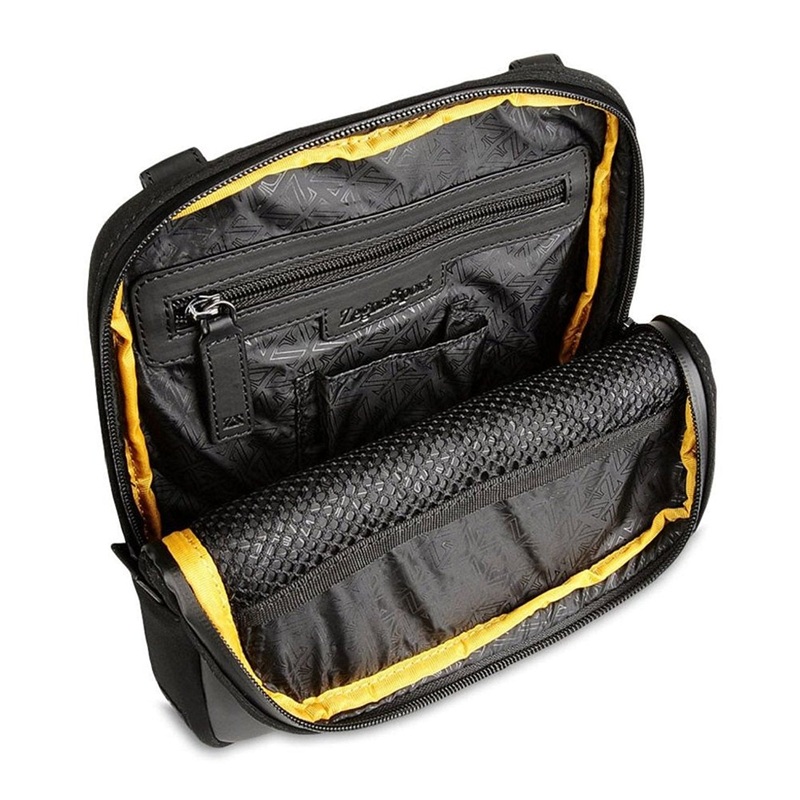 Ermenegildo Zegna Zenga Sport by Ermenegildo Zenga Neoprene and Rubberised Effect Leather Cross