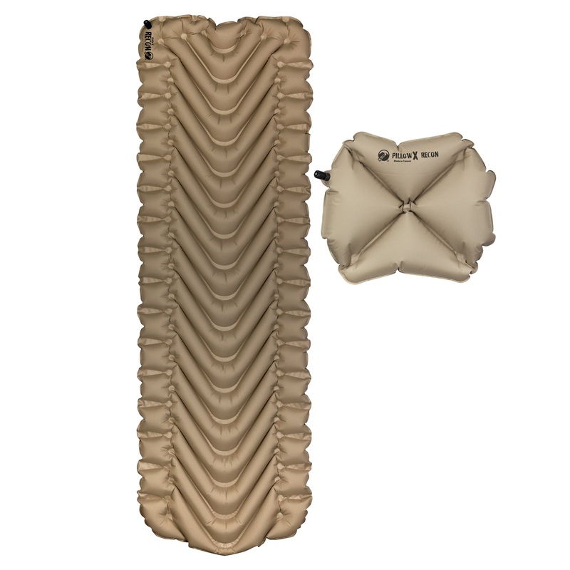 Klymit Static V Lightweight Sleeping Pad Set Options - V Sheet, Pillow X, or Air Pump & Patch Kit