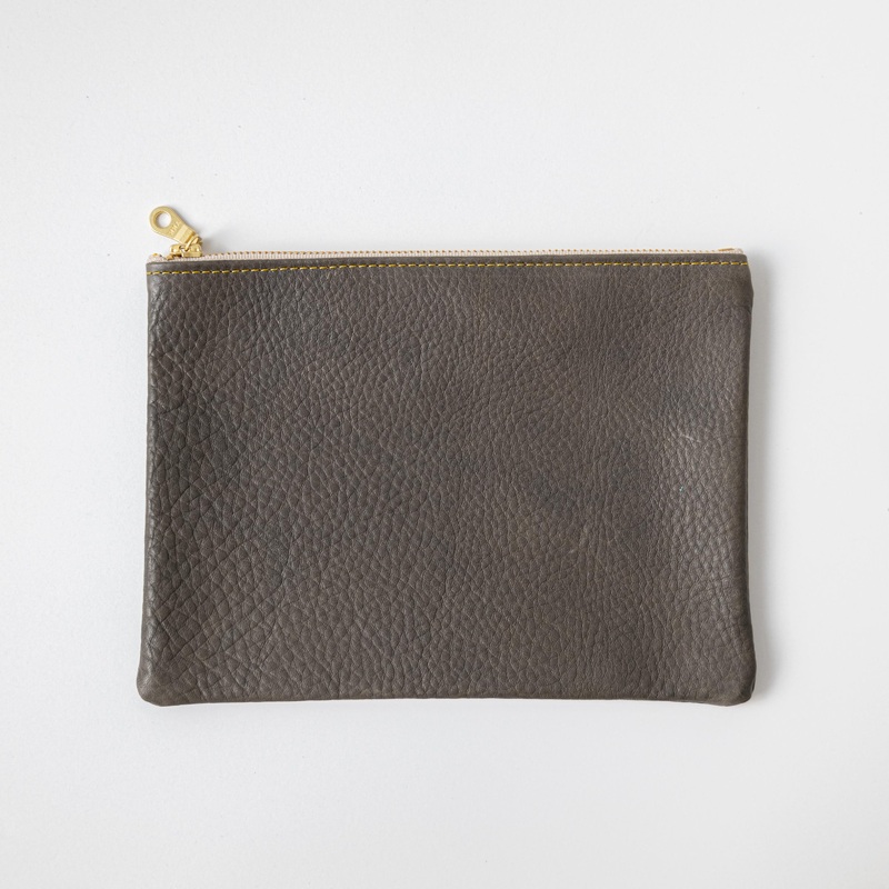 Grey Cypress Medium Zip Pouch