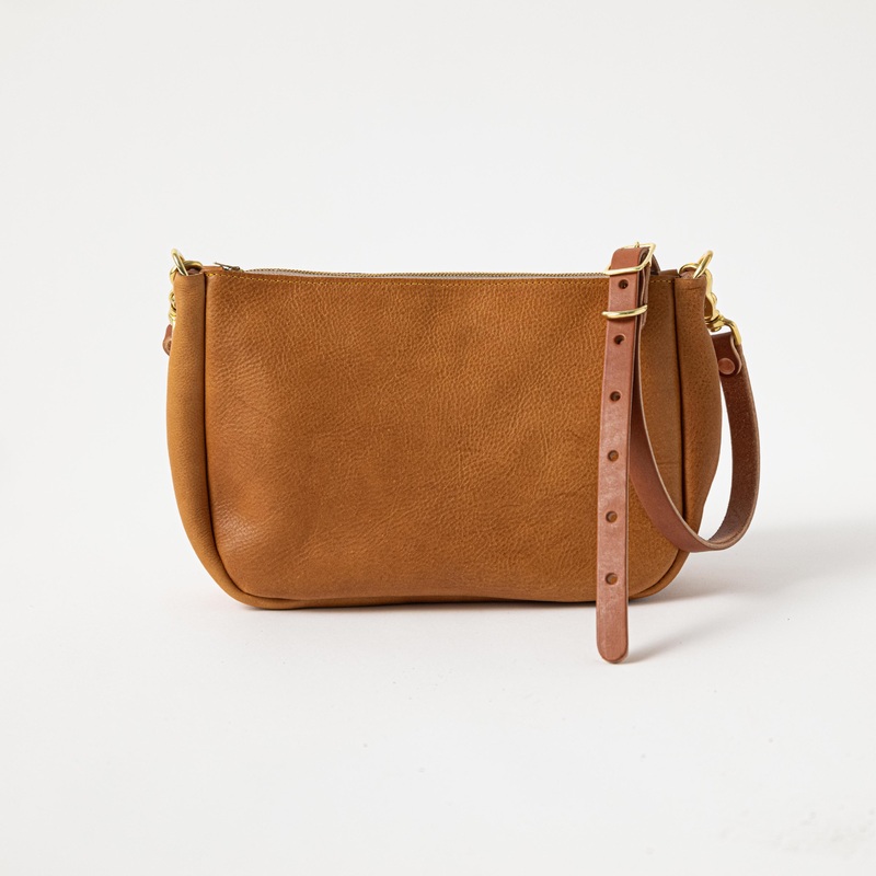 Italian Tan Crossbody Bag