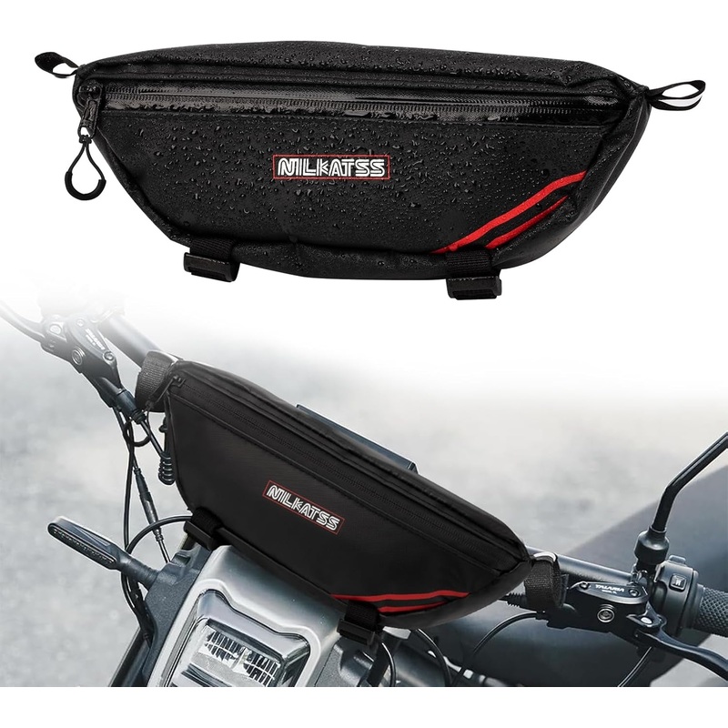 Dirt Bike Handlebar Bag - Waterproof & Durable Motorbike Tool Bags, Fits Light Bee Sur Ron S/X/ X160/ X260 Segway Talaria Sting, Secure Storage for Keys, Wallet & Phone