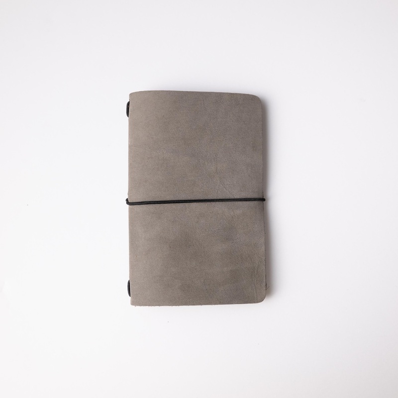 Grey Suede Travel Notebook