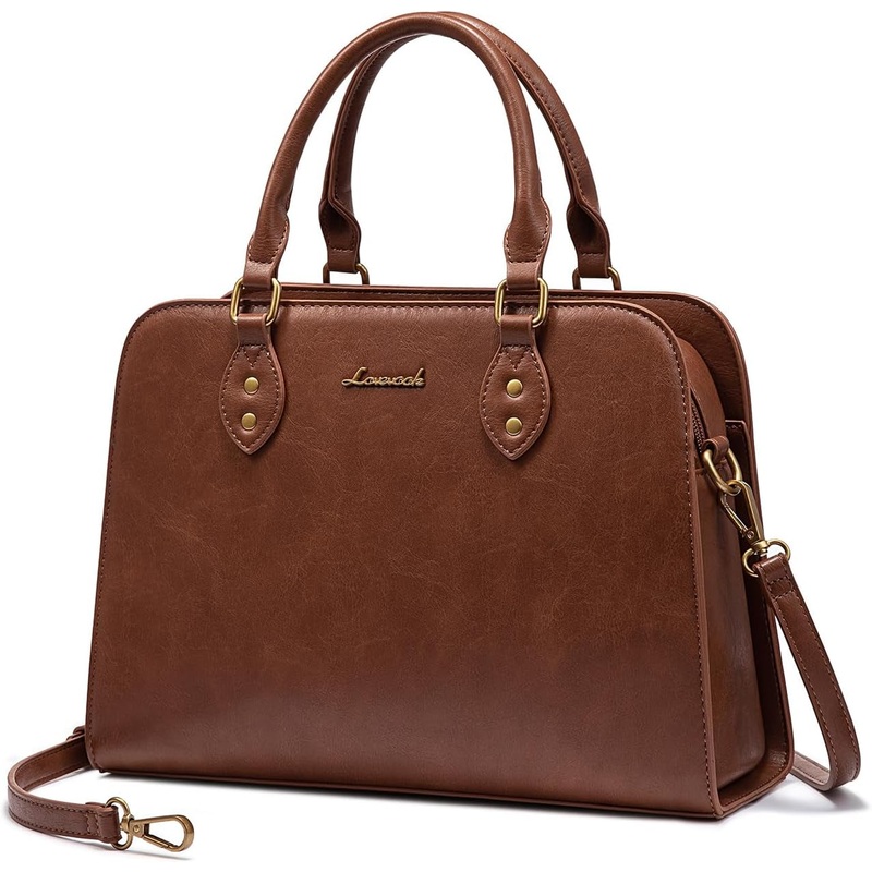 LOVEVOOK Purses and Handbags for Women, Vintage-Style Leather Top Handle Shoulder Bag Satchel Tote Crossbody Purse for Ladies