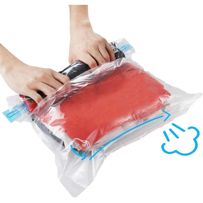 10Pack Compression Packing Bags for Travel & Home Organization, No Need For Vacuum Machine Or Pump