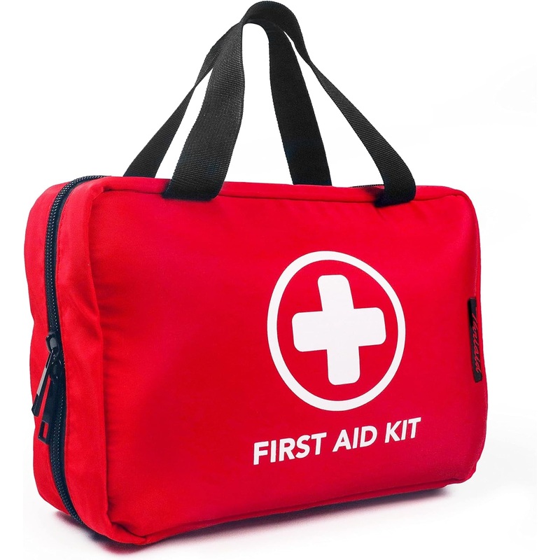 330 Piece Home First Aid Kit, Outdoor Medical Kits - Red