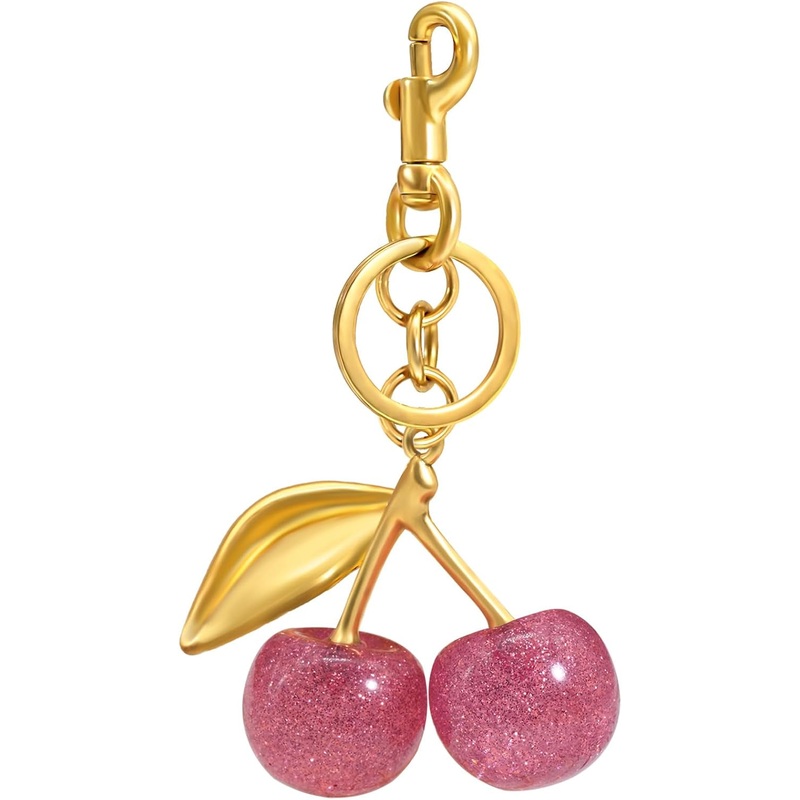 Cherry Keychain Bag Charm, Cute Cherry Bag Charm Accessories for Women