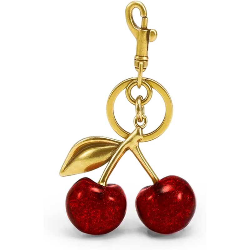 Cherry Keychain Bag Charms for Purse, Car Key Leather Handbags