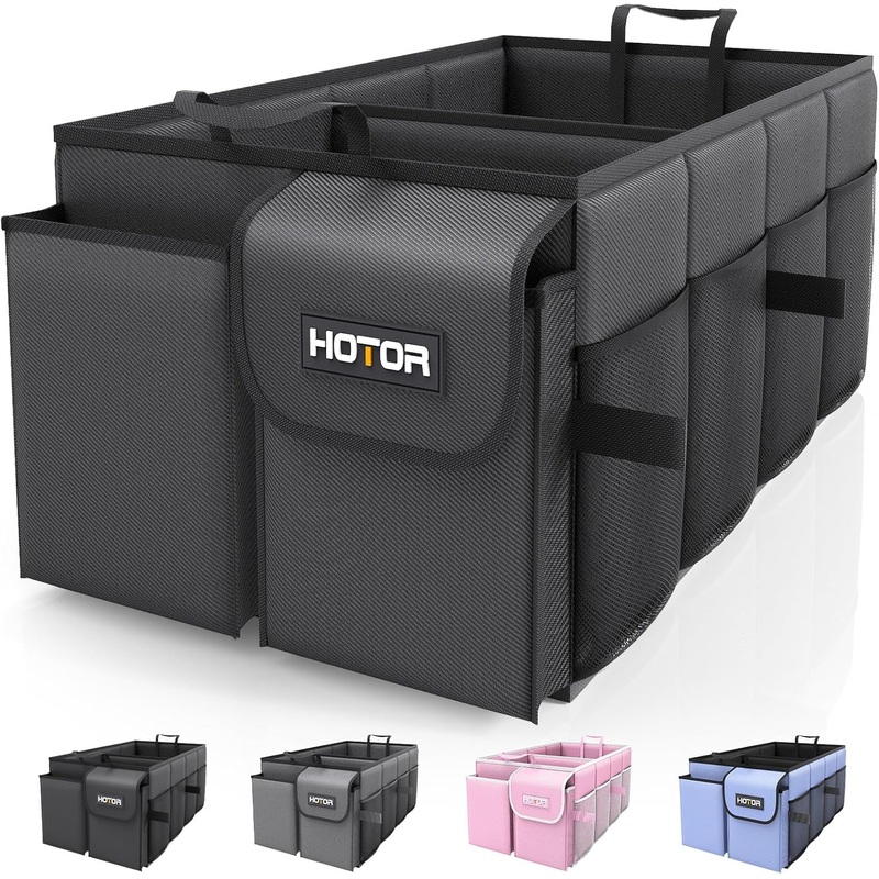 Foldable Trunk Organizer for Car, Fit SUVs & Sedans - Black