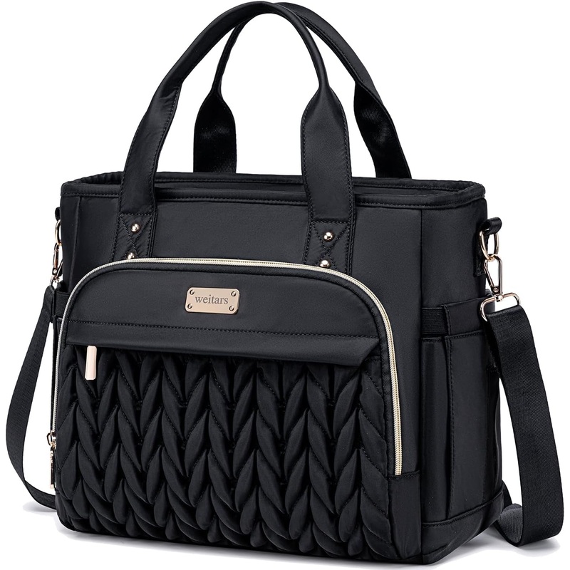 Insulated Lunch Bag for Women, Leakproof Cooler Tote Bag with Removable Strap & Side Pockets