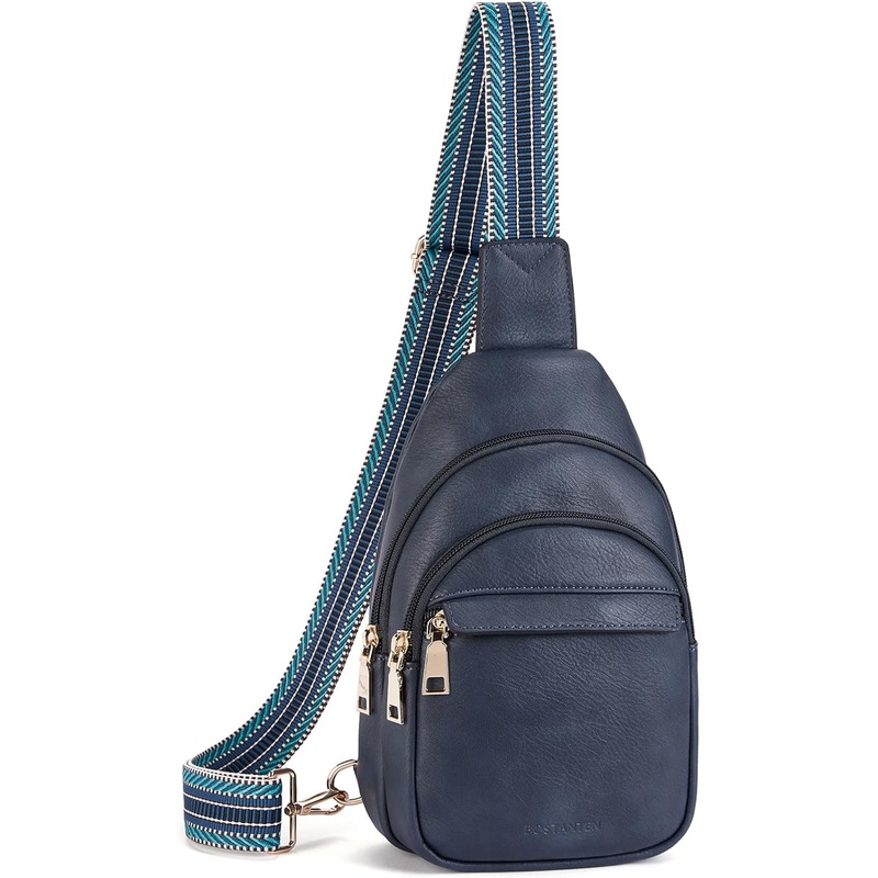 Leather Sling Bag for Women Travel Crossbody Bags Fanny Pack Chest Bag