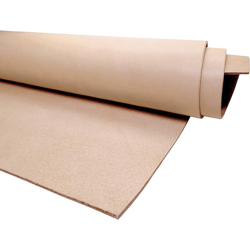 Muse Craft Flawless 12''X24'' 5-6Oz Vegetable Tanned Leather Precut| Import a Grade Tooling Leather Hide Full Grain Veg Tan Leather for Tooling, Carving, Dyeing, Embossing(12''X24'' 1.9-2.3Mm)