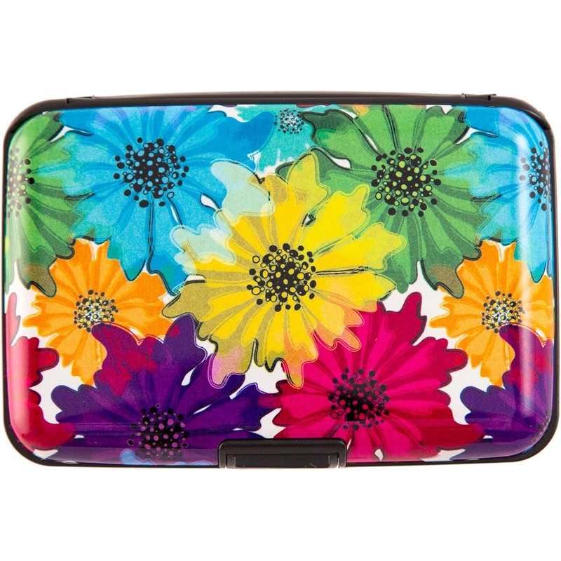 Small Business Aluminum Wallet Card Case - Motley Floral