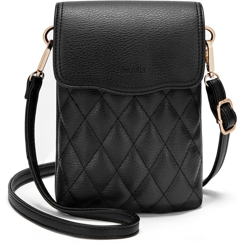 Small Crossbody Bags for Women, Vegan Leather Phone Purse
