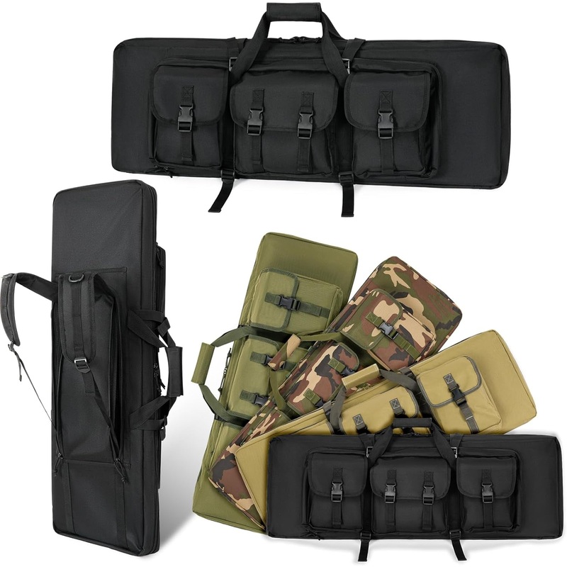 36 Inch Double Rifle Case, Shooting Range Tactical Rifle Backpack