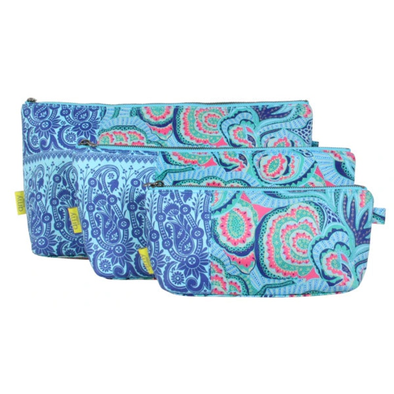 Amy Butler Medium Cosmetic Bag - Oasis Azure