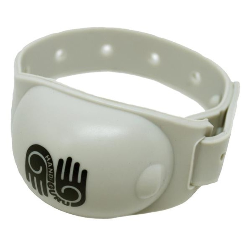 HandiGuru Refillable Silicone Wristband Kit  Guru Gray